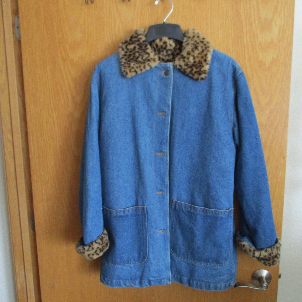 Women's Lew Magram Denim Coat-Medium